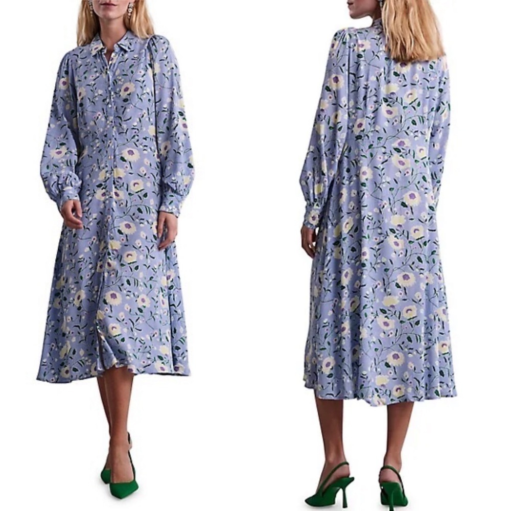 Floral Blue Dress